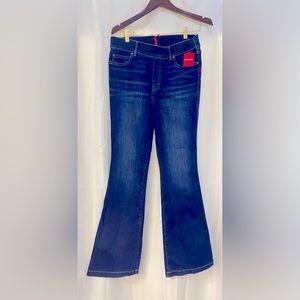NWT Spanx flare jeans midnight shade Large